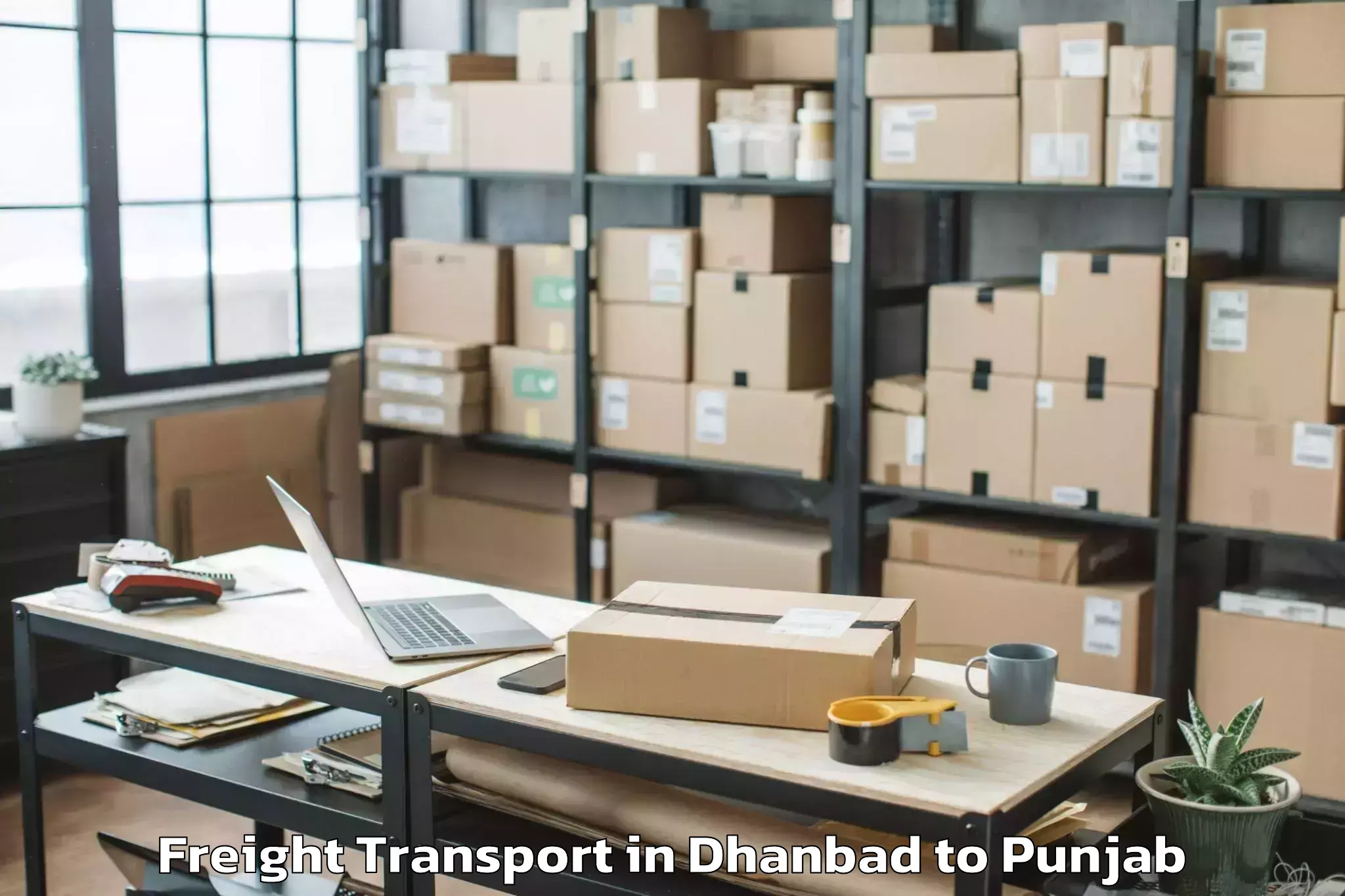 Easy Dhanbad to Barnala Freight Transport Booking